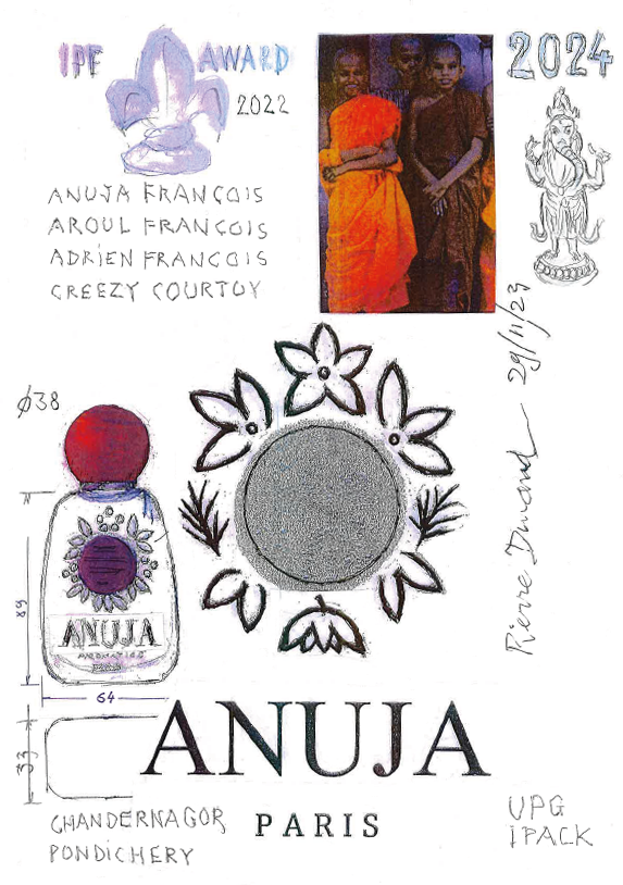 Anuja Aromatics Flacon Anuja pour Anuja Aromatics Paris par Pierre Dinand©, 2024