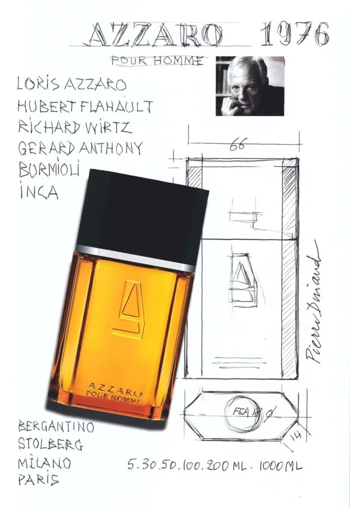 Flacon Azzaro pour Loris Azzaro par Pierre Dinand©, 1976