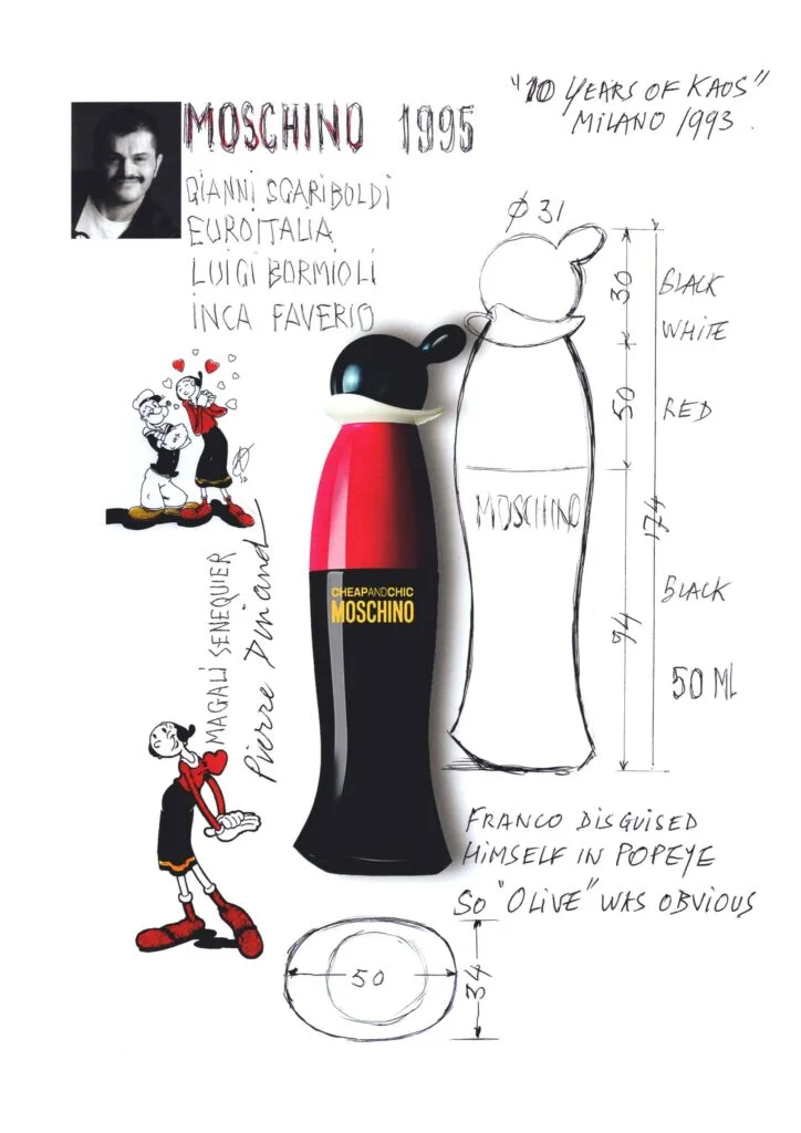 Flacon Cheap and chic pour Moschino par Pierre Dinand©, 1995