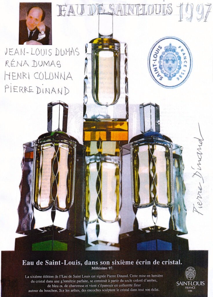 Eau de St-Louis Flacons Eau de Saint-Louis pour Saint-Louis par Pierre Dinand©, 1997