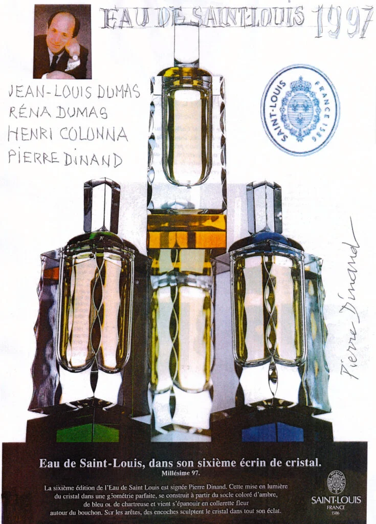 Flacons Eau de Saint-Louis pour Saint-Louis par Pierre Dinand©, 1997