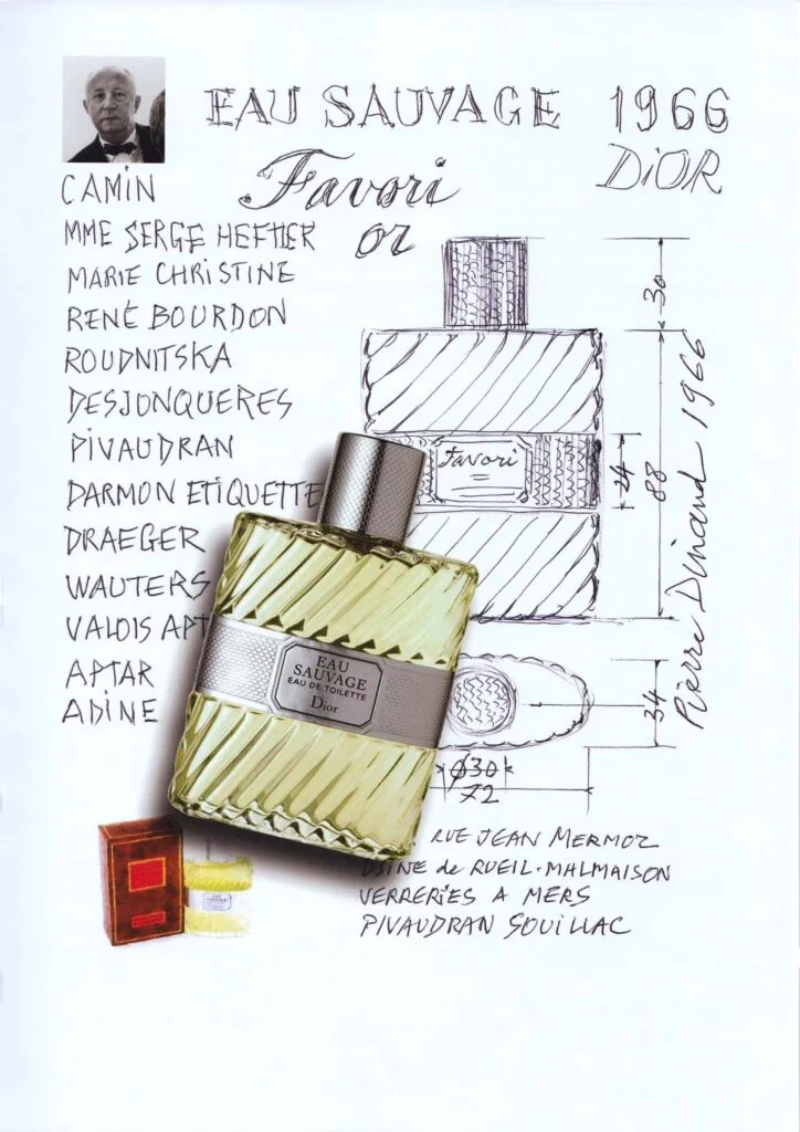Flacon Eau sauvage pour Dior par Pierre Dinand©, 1966