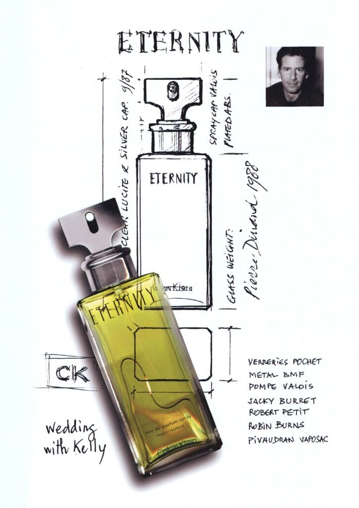 Eternity Flacon Eternity pour Calvin Klein par Pierre Dinand©, 1987