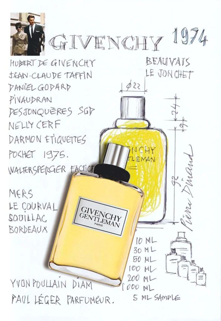 Flacon Gentleman pour Givenchy par Pierre Dinand©, 1974