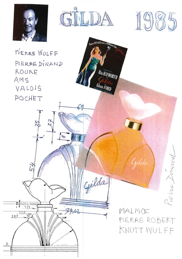 Flacon Gilda pour Pierre Wulff par Pierre Dinand©, 1985