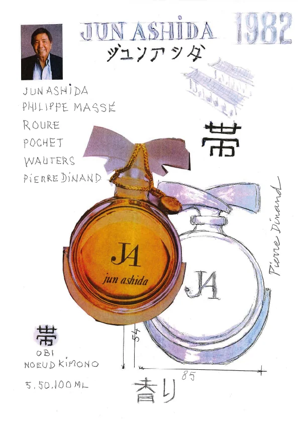 Flacon JA pour Jun Ashida par Pierre Dinand©, 1982