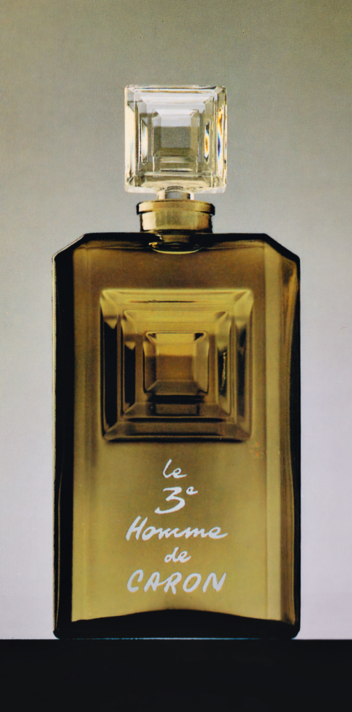 Le 3e Homme Flacon Le 3e Homme pour Caron par Pierre Dinand© - 1985