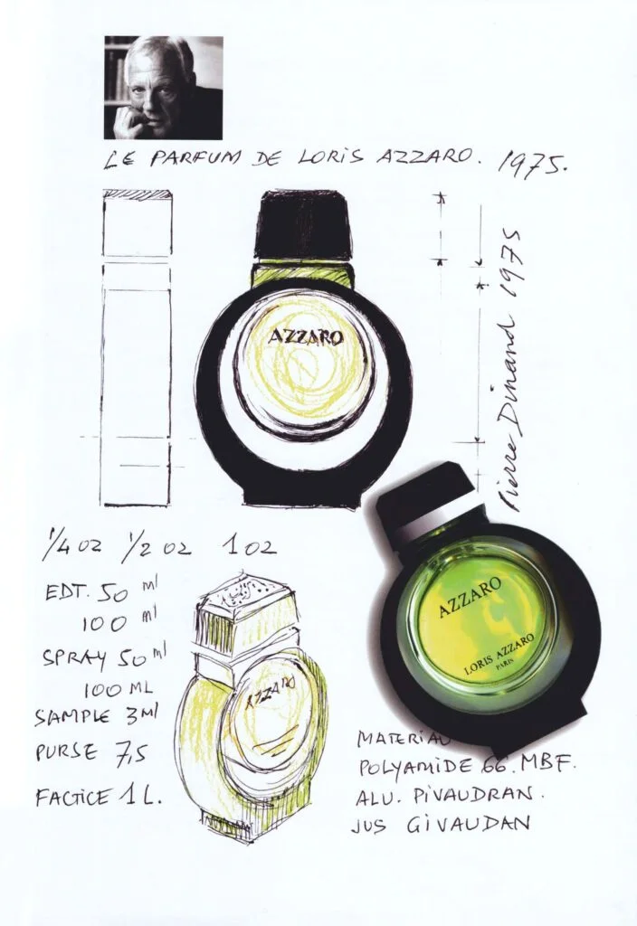 Flacon Azzaro pour Loris Azzaro par Pierre Dinand©, 1975