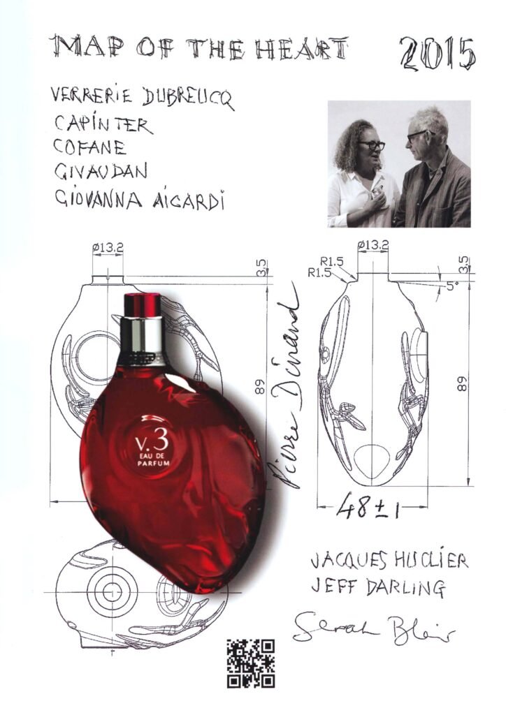 Map of the heart Flacon Map of the heart par Pierre Dinand©, 2015