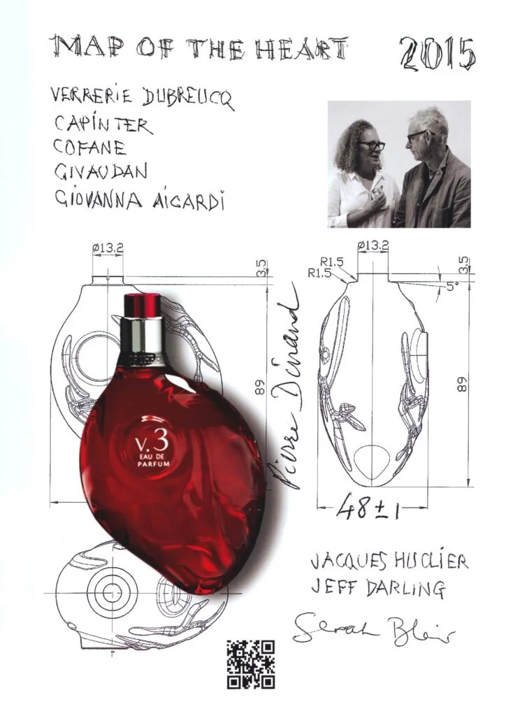 Flacon Map of the heart par Pierre Dinand©, 2015