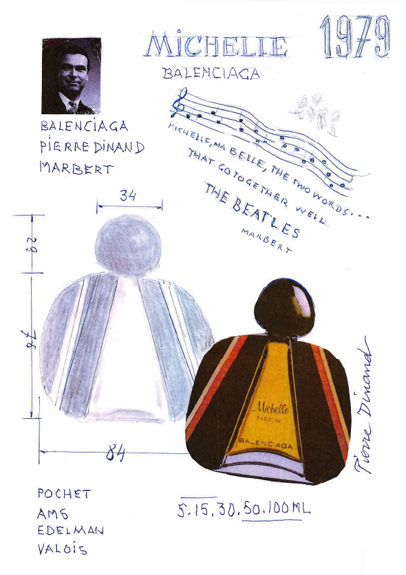 Michelle Flacon Michelle pour Balenciaga par Pierre Dinand©, 1979