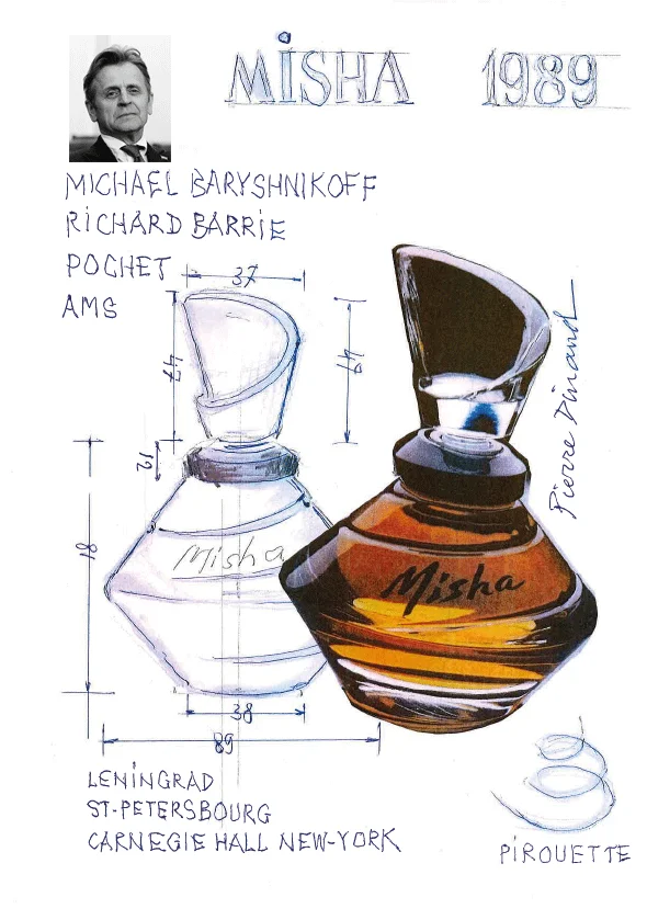 Flacon Misha pour Mikhail Baryshnikov par Pierre Dinand©, 1989