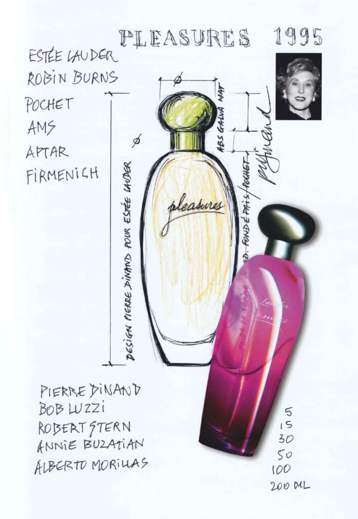 Flacon Pleasures pour Estée Lauder par Pierre Dinand©, 1995