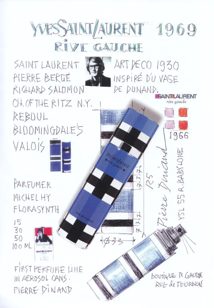 Flacon Rive Gauche pour Yves Saint-Laurent par Pierre Dinand©, 1969