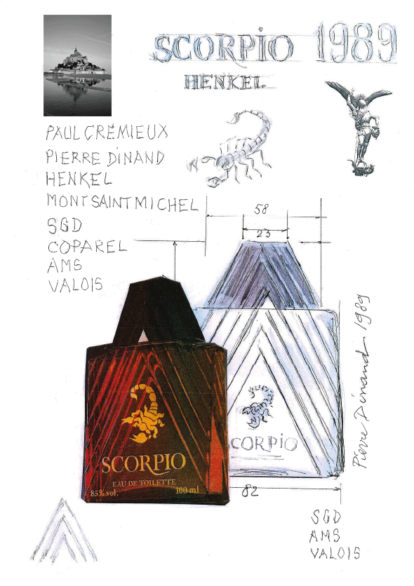 Scorpio Flacon Scorpio, Henkel par Pierre Dinand©, 1989
