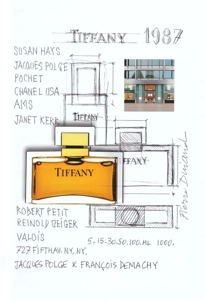 Flacon Tiffany parfum pour Tiffany par Pierre Dinand©, 1987