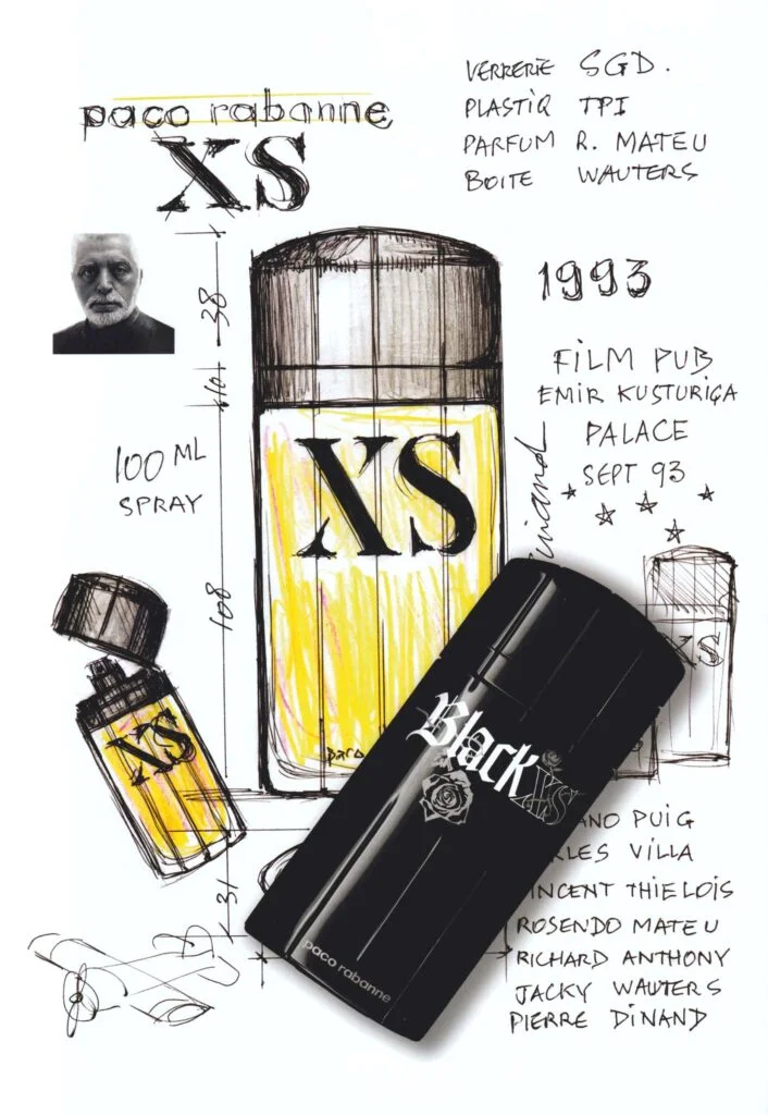 Flacon XS parfum pour Paco Rabanne par Pierre Dinand©, 1993